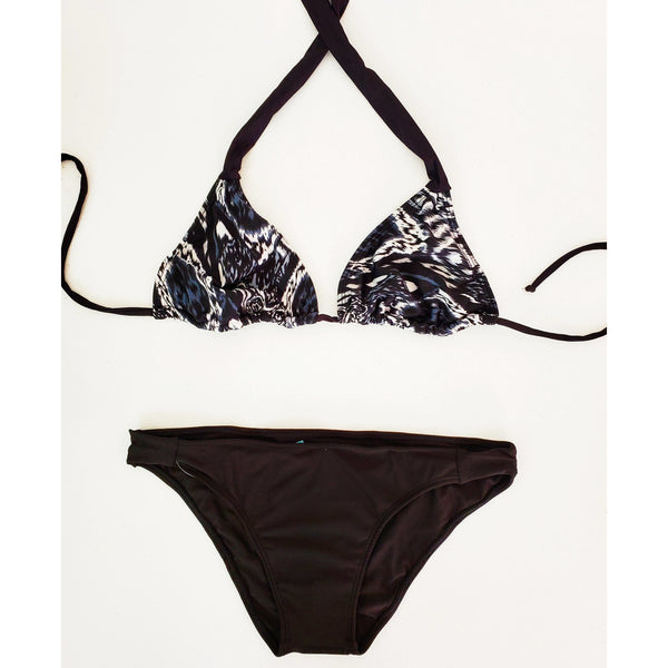 Tie dye black & white bikiny