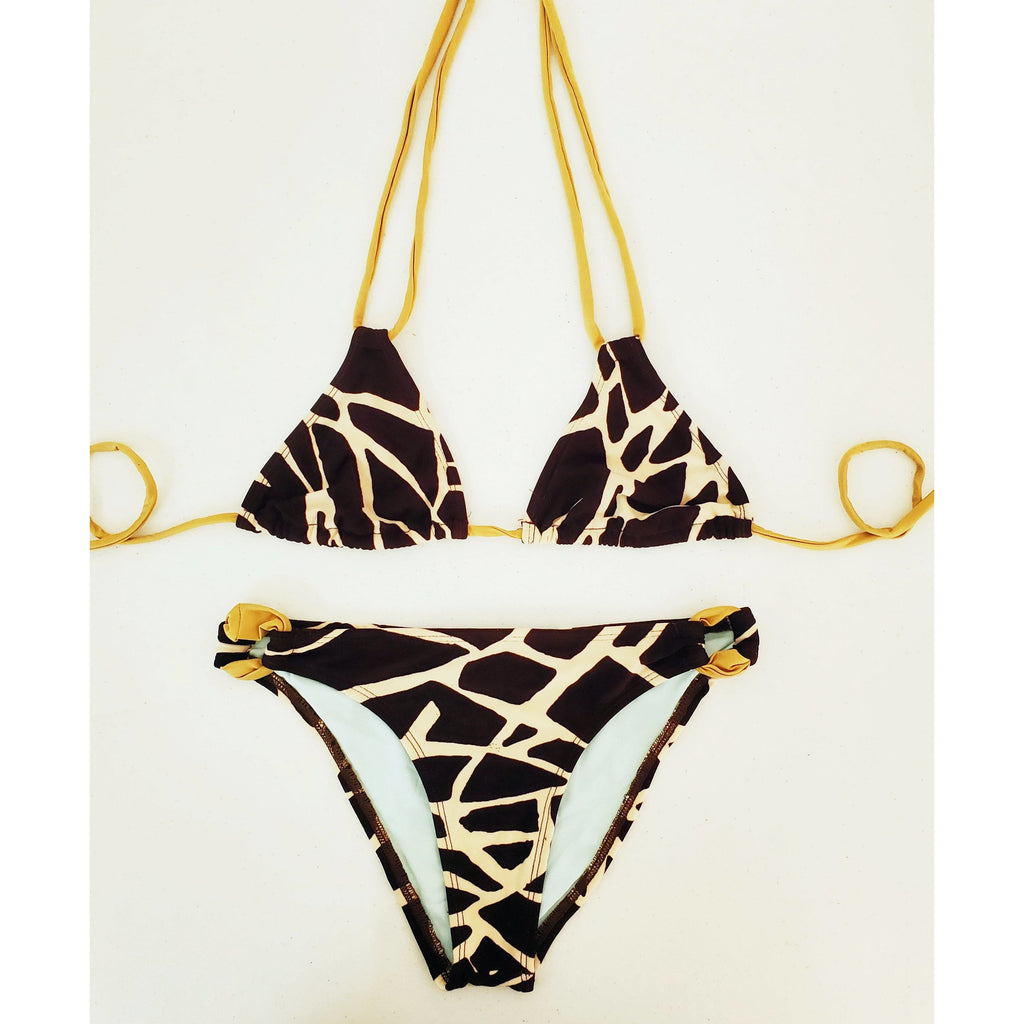 Giraffe print bikiny set