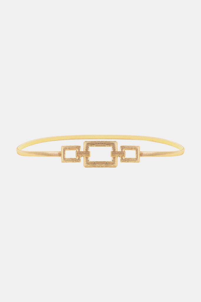 Square Shape Zinc Alloy Buckle Iron Belt