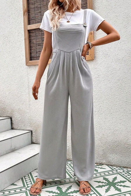 Collared Neck Buttoned Tie Waist Sleeveless Romper