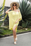 Openwork Side Slit Cover-Up Dress