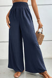 Wide Waistband Relax Fit Long Pants