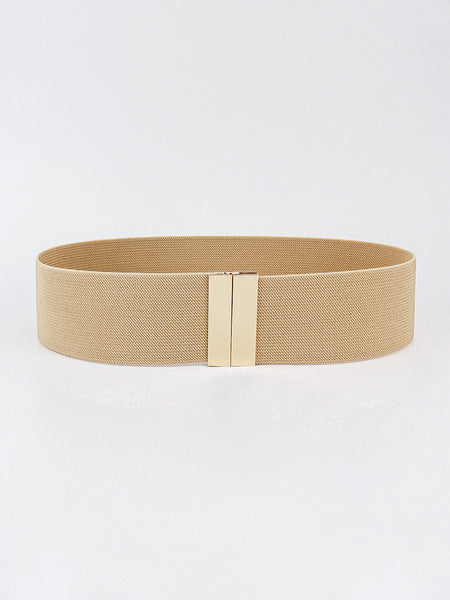 Alloy Buckle Elastic Belt