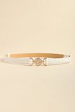 Rhinestone Decor PU Leather Belt