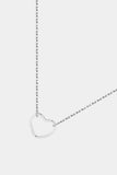 925 Sterling Silver Heart Shape Pendant Necklace