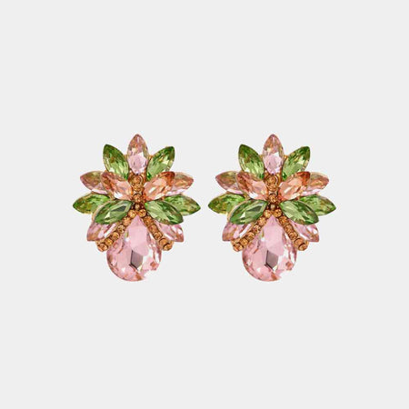 Round Shape Fringed Copper Earrings