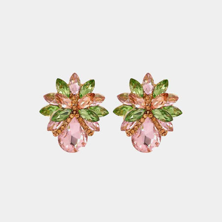 Geometrical Shape Zinc Alloy Frame Dangle Earrings