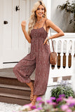 Printed Spaghetti Strap Jumpsuit