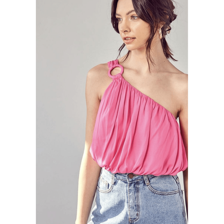Fuchsia off shoulder