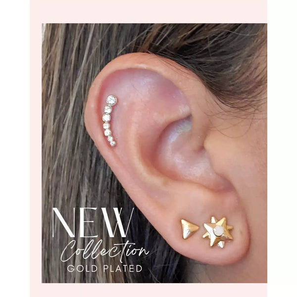 Mila Gold Plated Studs set
