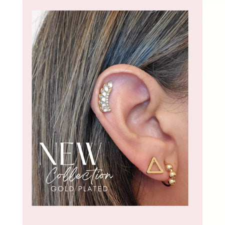 Geometrical Shape Zinc Alloy Frame Dangle Earrings