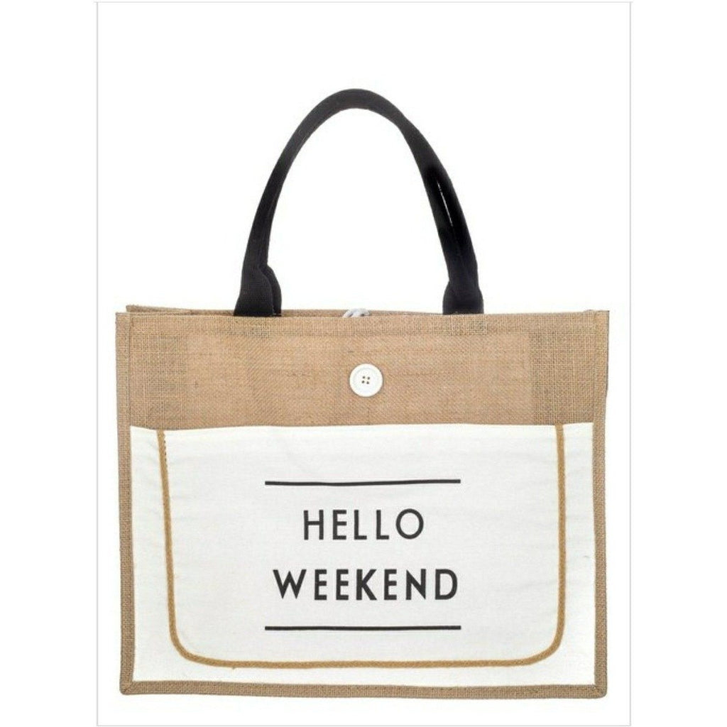 *Hello weekend tote ivory