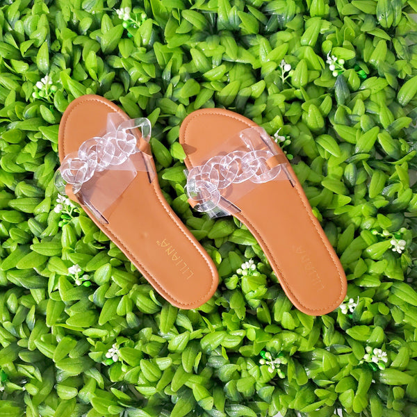 Clear chain Sandals