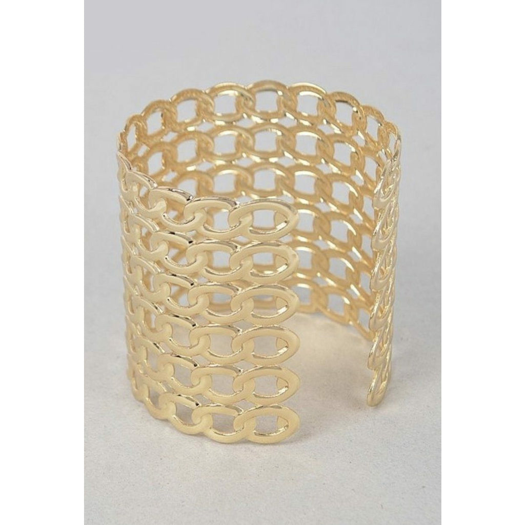 Chain cuff Bracelet gold