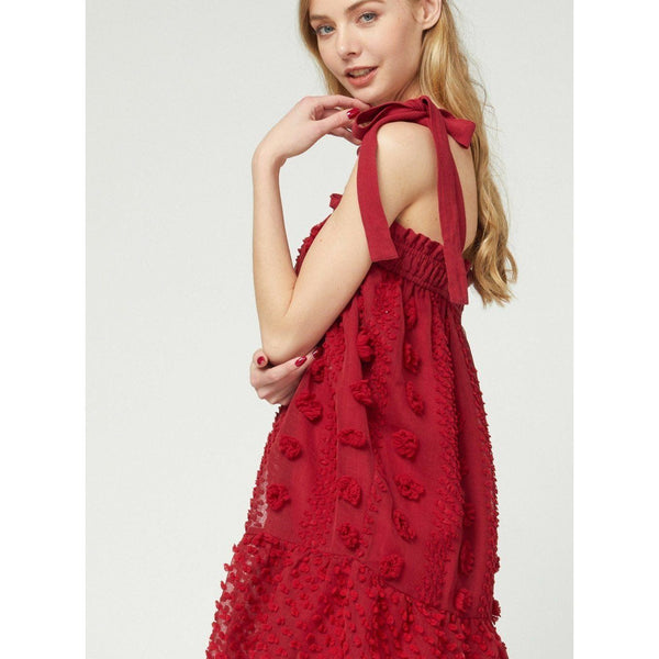 C Vale red tunic dress