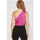 Fuchsia off shoulder