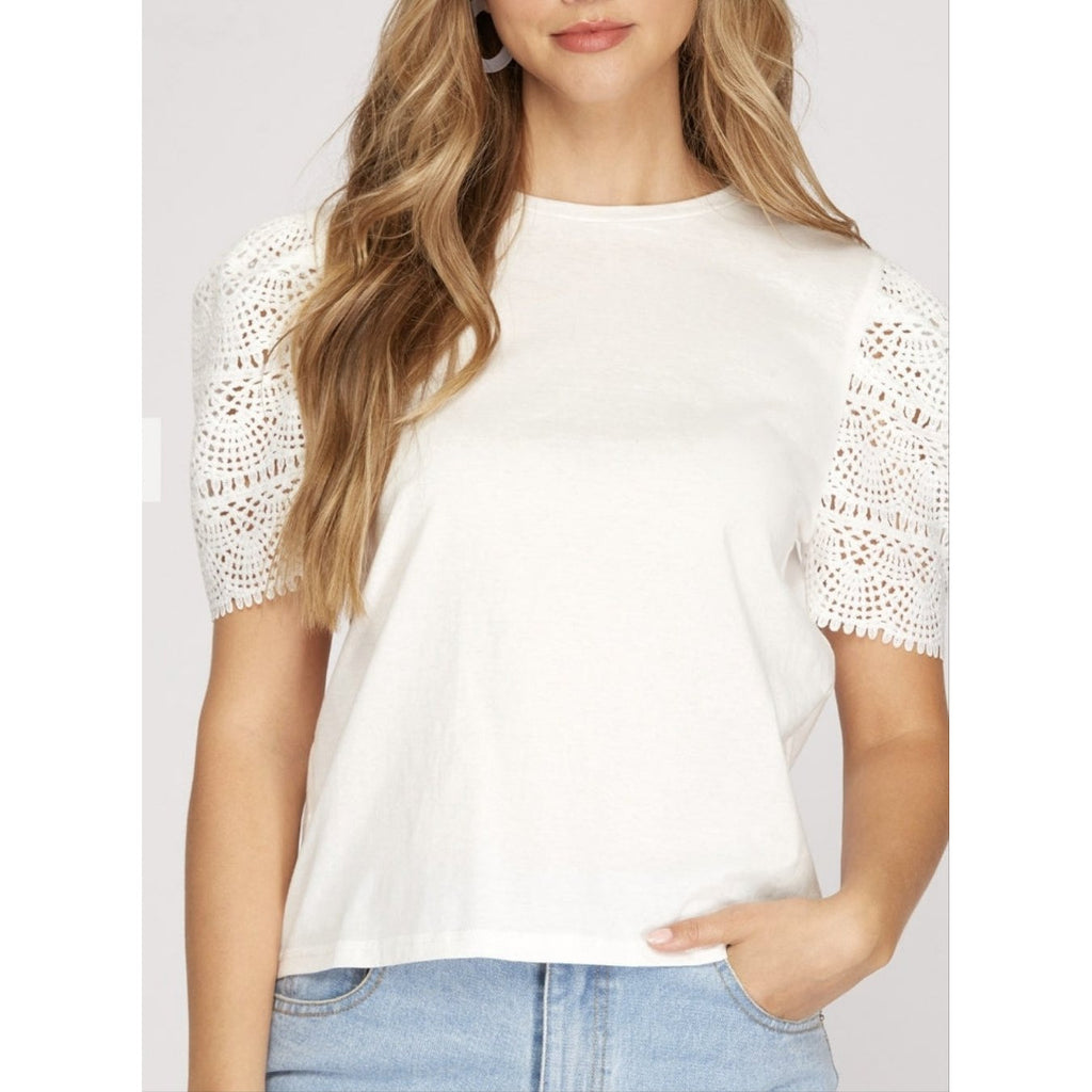 White blouse crochet
