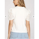White blouse crochet