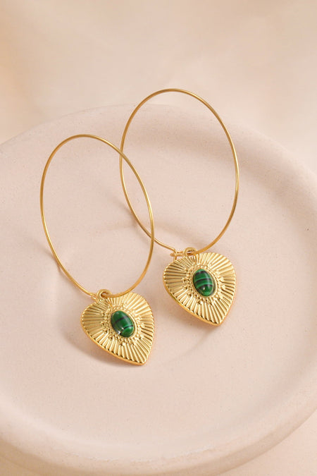 Geometrical Shape Zinc Alloy Frame Dangle Earrings