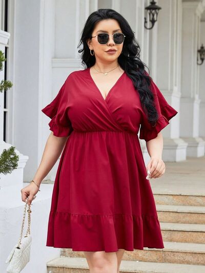 Plus Size Tied Cold-Shoulder Tee Shirt