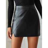 Slit Mini Skirt