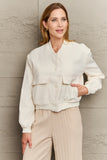 Baseball Collar Jacket with Pockets