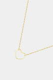 925 Sterling Silver Heart Shape Pendant Necklace