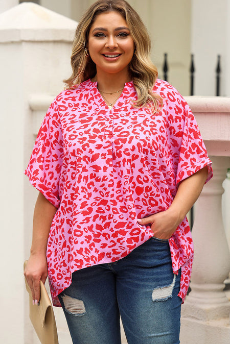 Plus Size Tied Cold-Shoulder Tee Shirt