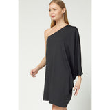 Mila black tunic dress