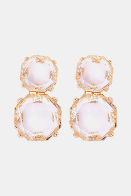 Teardrop Shape Rhinestone Alloy Dangle Earrings