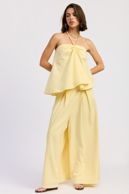 HALTER NECK BOTTON DOWN TOP