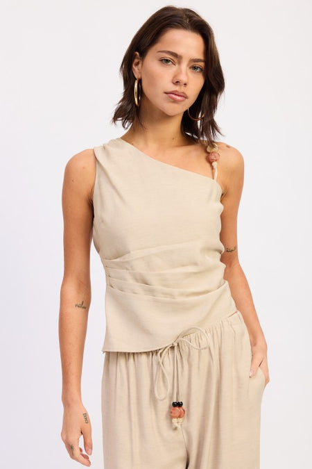HALTER NECK BOTTON DOWN TOP
