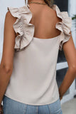 Ruffled Square Neck Tank