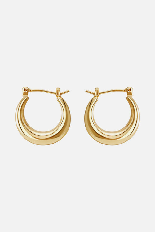 Round Hoop Earrings