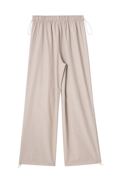 Drawstring Waist Pants with Pockets