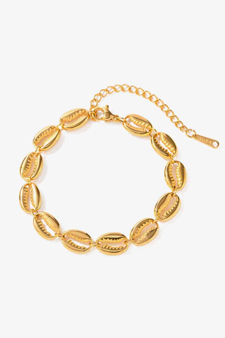 Single drop necklace gold