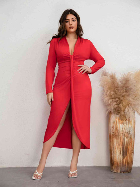 Spaghetti Strap V-Neck Jumpsuit with Pockets