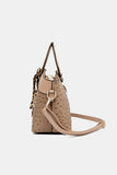 PU Leather Leopard Tie Shoulder Bag