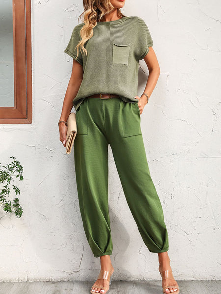 High & Low olive top