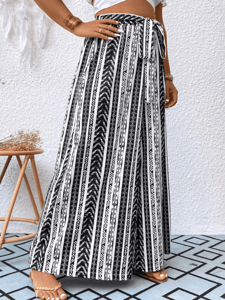 Tied Wide Leg Pants