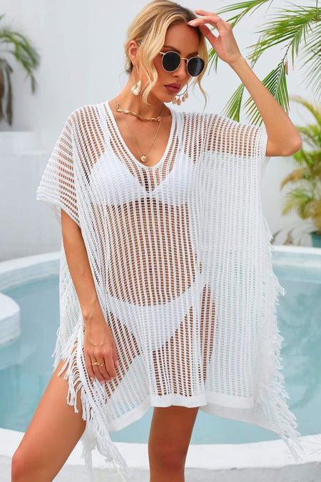 Marina West Swim Relax and Refresh Tassel Wrap Cover-Up
