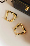 18K Gold Plated Irregular Geometric Earrings
