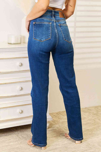Judy Blue Full Size Straight Leg Jeans with Pockets